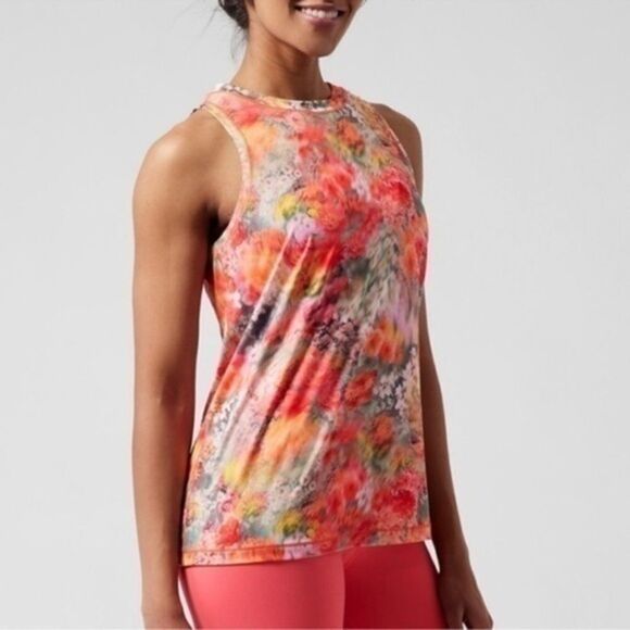 Athleta Tops - Athleta Camisole Raffinee
Zephyr Sleeveless Top Floral Pattern orange oversized